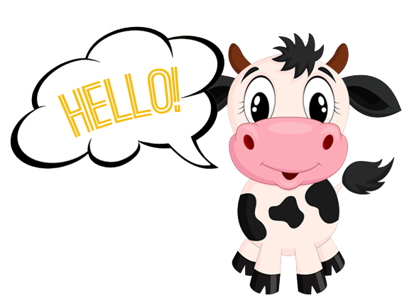 Hello Friend Cow GMF Queens Home - Green Meadows Farm Queens NY